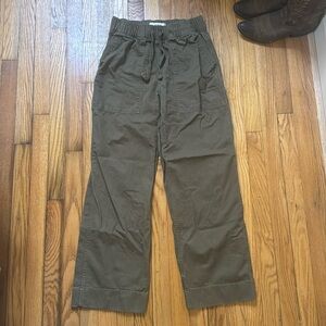 Buck Mason Women’s twill chino pants green s